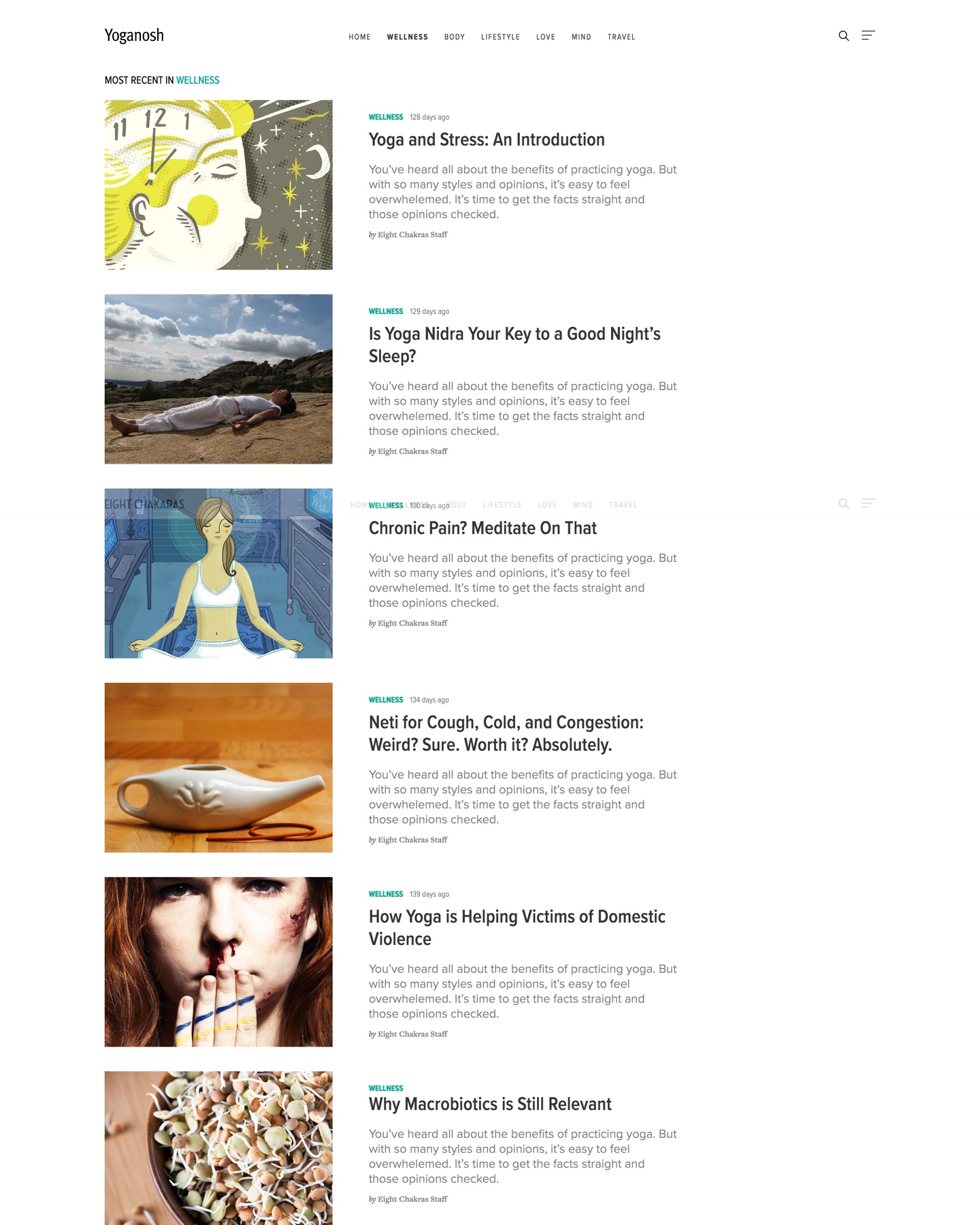 Yoganosh category page